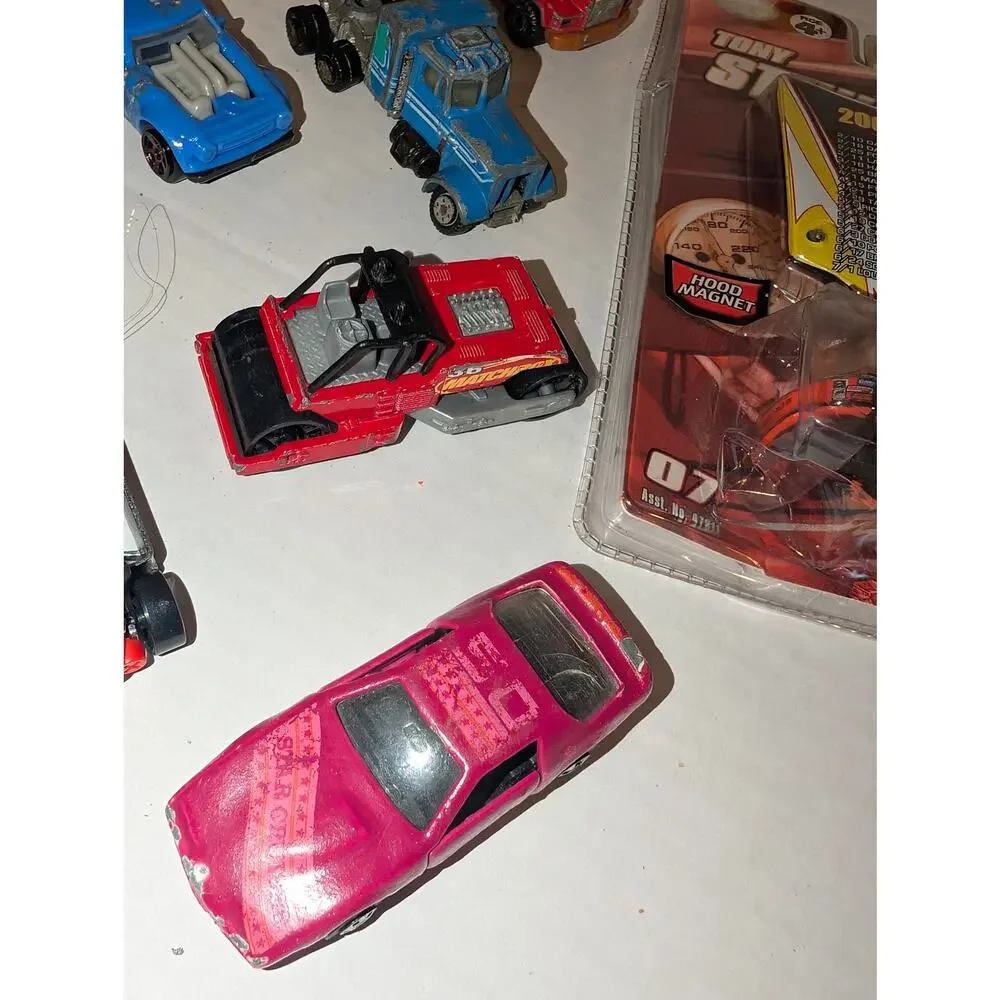 Mixed Lot 25 Vintage Diecast Cars Matchbox Hot wheel Vehicles New Tony Stewart